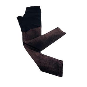 90 Degree by Reflex Yoga Pants Tights Crop S Black,  See-Through From Mid Thigh